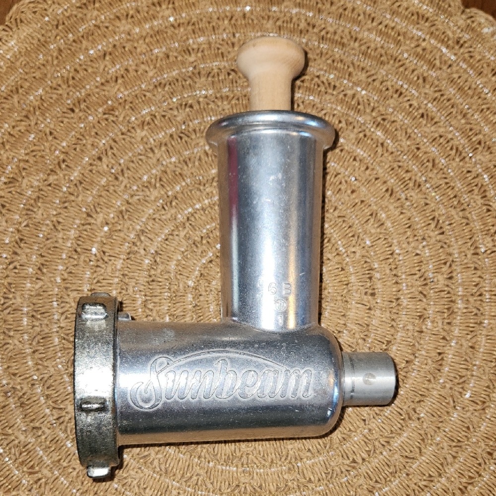 Vintage Sunbeam Mixmaster Meat Grinder/Food Chopper Attachment 94-20 FW6B